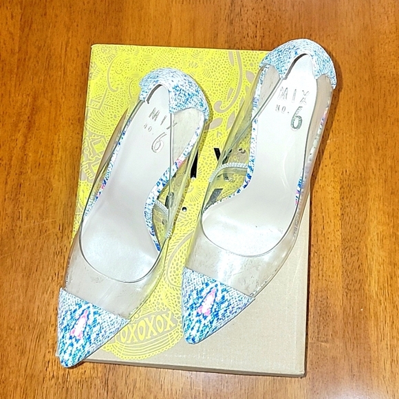 Mix no 6 colorful see through 4 inch heels - Picture 2 of 7